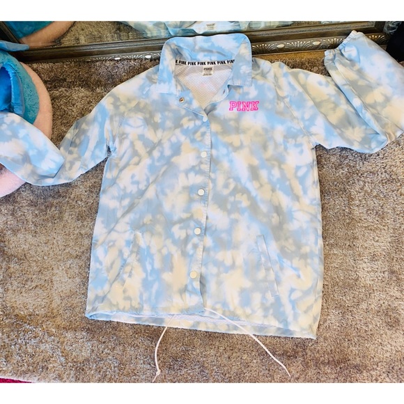 Victoria's Secret Pink Sky Cloud Jacket L $111 - Picture 7 of 16